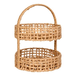 Organizer Anadia kosz dekoracyjny boho z uchwytem z papieru do salonu 39 cm