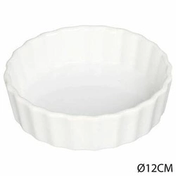Ceramiczna miseczka do zapiekania tartaletek 12,5 cm biała 5five simply smart okrągła do piekarnika