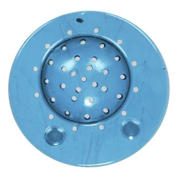 Sitko do zlewu silikonowe Intesi niebieskie okrągłe nowoczesne do kuchni i łazienki 12 cm