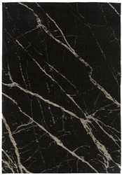 Dywan nowoczesny do salonu Pietra Black 200x300 wełniany łatwy w czyszczeniu Carpet Decor