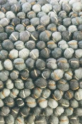 Dywan do salonu wełniany Cobble szary 140x200cm nowoczesny ręcznie tkany łatwoczyszczący