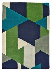 Dywan wełniany Popova Amazonia 170x240 geometryczny do salonu nowoczesny łatwy w czyszczeniu