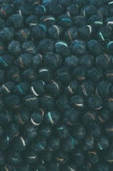 Dywan nowoczesny wełniany Cobble granatowy 250x350 cm do salonu ręcznie tkany miękki