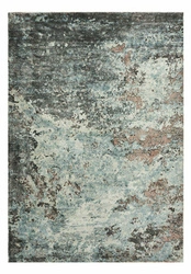 Dywan nowoczesny z wiskozy do salonu Sintra Teal Peach 200x300cm Carpet Decor