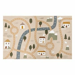 Dywan Road 100x150 do pokoju dziecka bawełniany nowoczesny beżowy