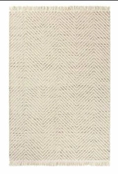 Dywan wełniany Twill beżowy 140x200 ręcznie tkany nowoczesny do salonu CARPETS & MORE