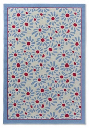 Dywan zewnętrzny do tarasu Laura Ashley Thorncliff Daisy 200x280 nowoczesny kwiatowy