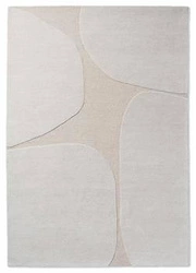 Dywan wełniany Decor Primi Double Cream 160x230 nowoczesny do salonu ręcznie tkany