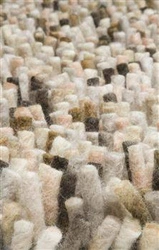 Dywan shaggy wełniany Shaggy Rocks 200x300cm brązowy nowoczesny do salonu Carpets&More