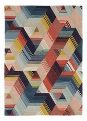 Dywan nowoczesny Arccos Neptune 140x200 wełniany geometryczny do salonu i sypialni Harlequin