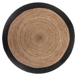 Dywan okrągły jutowy Atmosphera Bord 120 cm styl boho naturalny do salonu lub sypialni