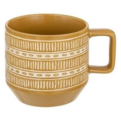 Kubek Mosquito żółty 380ml wzór na całym kubku