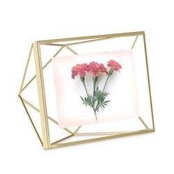 Ramka na zdjęcia 13x18 Prisma Umbra złota metalowa stojąca i wisząca dekoracyjna