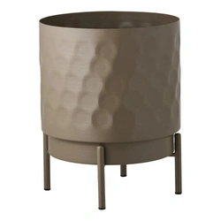 House Nordic doniczka stalowa brązowa 21 cm nowoczesna do salonu