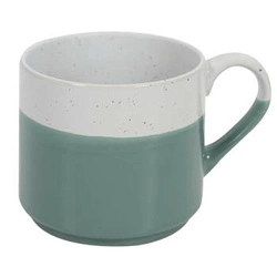 Kubek ceramiczny Jumelle niebieski 330 ml do kawy i herbaty w stylu japandi Intesi