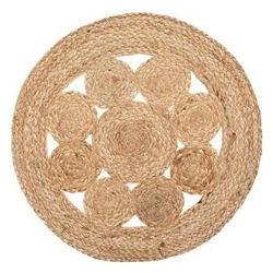Okrągła podkładka na stół z juty 38 cm boho naturalna do kuchni 5five simply smart