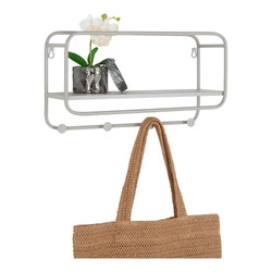 Wieszak/ półka Feira 45x15x25cm szara
