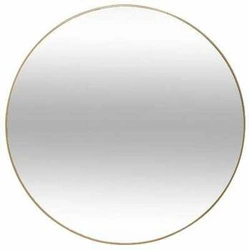 Lustro okrągłe wiszące Alice 38 cm złote do przedpokoju i salonu Atmosphera