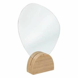 Lustro stojące Olm owalne do makijażu w drewnianej ramie boho Atmosphera 36 cm
