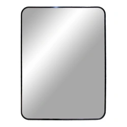 Lustro prostokątne Madrid 50x70 cm czarne do przedpokoju i salonu na ścianę