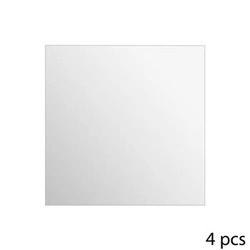 Zestaw 4 luster samoprzylepnych kwadratowych 30x30 cm bez ramy do przedpokoju 5five
