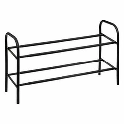 Szafka na buty 5five simply smart czarna metalowa loftowa z regulacją szerokością na 10 par
