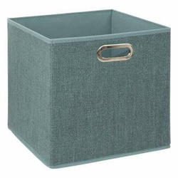 Pudełko do regału 31x31cm gładkie niebieskie jasne