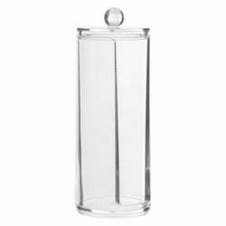 Organizer na waciki Selena transparentny pojemnik do łazienki 20 cm 5five simply smart