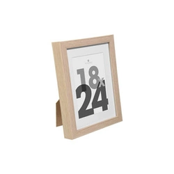 Drewniana ramka na zdjęcia 18x24 Wood Atmosphera stojąca naturalna nowoczesna MDF szklana