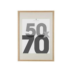 Drewniana ramka na zdjęcia 50x70 Eva Atmosphera minimalistyczna na ścianę z passe-partout