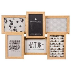 Ramka na zdjęcia 10x15 multiramka Mia Atmosphera naturalna wisząca kolaż na ścianę