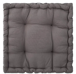 Poduszka na krzesło kwadratowa pikowana Shipy szara 40x40 do ogrodu i kuchni Atmosphera