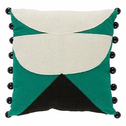 Poduszka Malakite haftowana 30x30 cm zielona