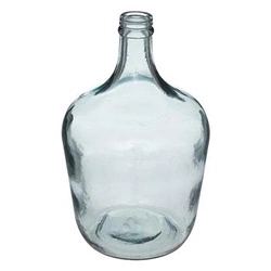 Wazon szklany DemiJohn 30 cm niebieski boho na kwiaty do salonu Atmosphera