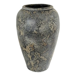 Capelo szary wazon ceramiczny dekoracyjny średni nowoczesny do salonu Intesi 69 cm