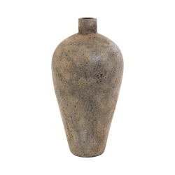 Wazon ceramiczny Corvo szary z terakoty, dekoracyjny do salonu lub jadalni 60 cm