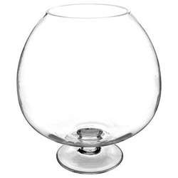 Atmosphera duży szklany wazon nowoczesny na kwiaty 32 cm transparentny dekoracyjny