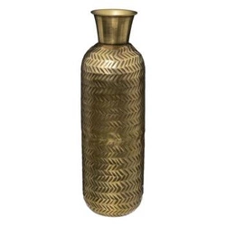 Wazon dekoracyjny Gold Night złoty metalowy 45cm na kwiaty glamour Atmosphera