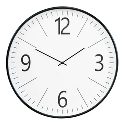 House Nordic nowoczesny cichy zegar ścienny biały 51 cm do salonu