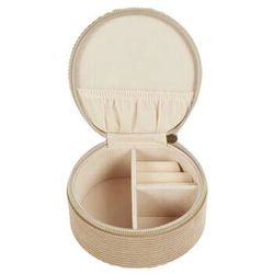 Organizer na biżuterię do szuflady Velo Intesi sztruksowy brązowy z przegródkami