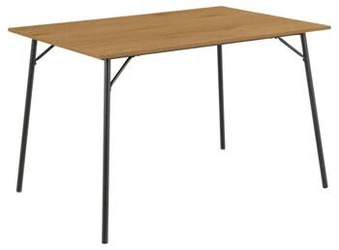 Stół do jadalni Peru 120x80 cm dąb artisan z czarnymi nogami nowoczesny Actona