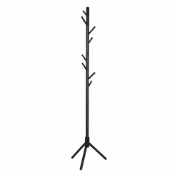 Nowoczesny wieszak stojący do przedpokoju Madura czarny z drewna bukowego Intesi