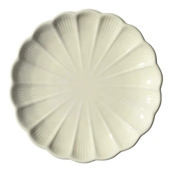Talerzyk deserowy Calista 20 cm kremowy ceramiczny do jadalni Intesi