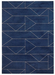 Dywan do salonu granatowy prostokątny Marlin Indigo Carpet Decor łatwoczyszczący 160x200 cm
