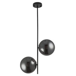 Lampa wisząca kula VENUS-2 szklana przydymiona 44 cm do salonu regulowana Step into Design