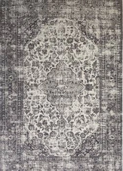 Dywan do salonu Sedef Carpet Decor Magic Home szary retro 160x230 łatwoczyszczący prostokątny