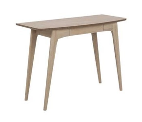 Biurko Woodstock skandynawskie drewniane z szufladą do pracy nowoczesne 105 cm