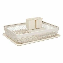 Ociekaczka do naczyń Mayaj metalowa beżowa