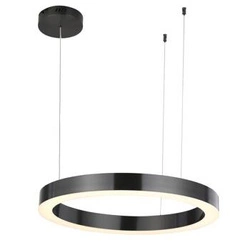Lampa wisząca LED CIRCLE 60 szara okrągła regulowana do salonu i nad stół 60cm