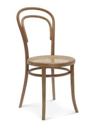 Krzesło drewniane Fameg 14 do jadalni i salonu retro, plecionka, personalizowane